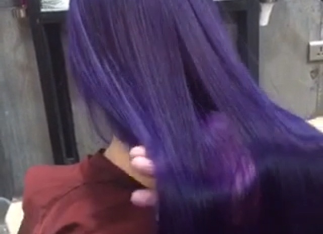 Free Gift Mokeru Purple Hair Color Dye Shampoo For Men Women