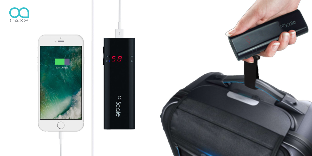 luggage with power bank