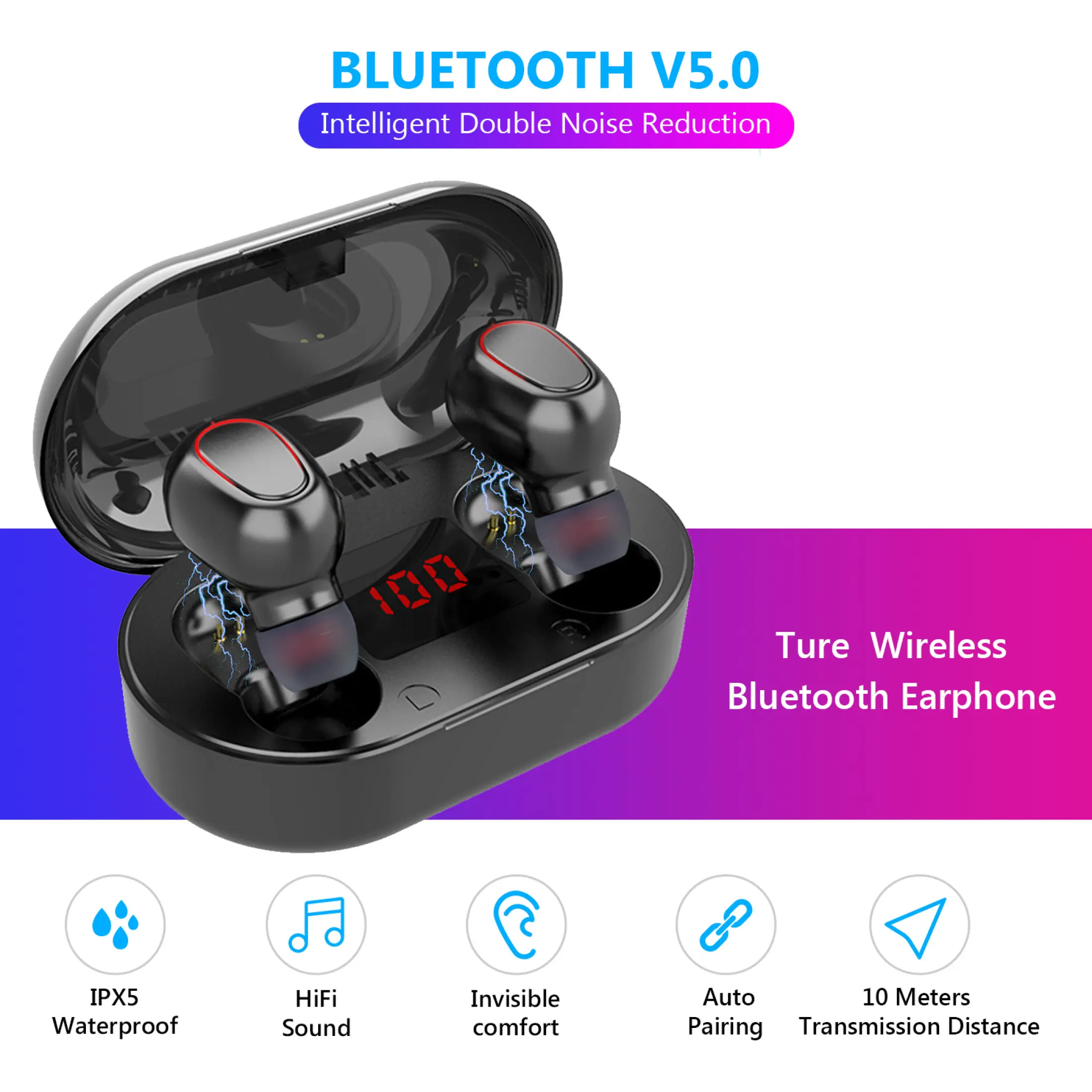 tws wireless bluetooth 5.0
