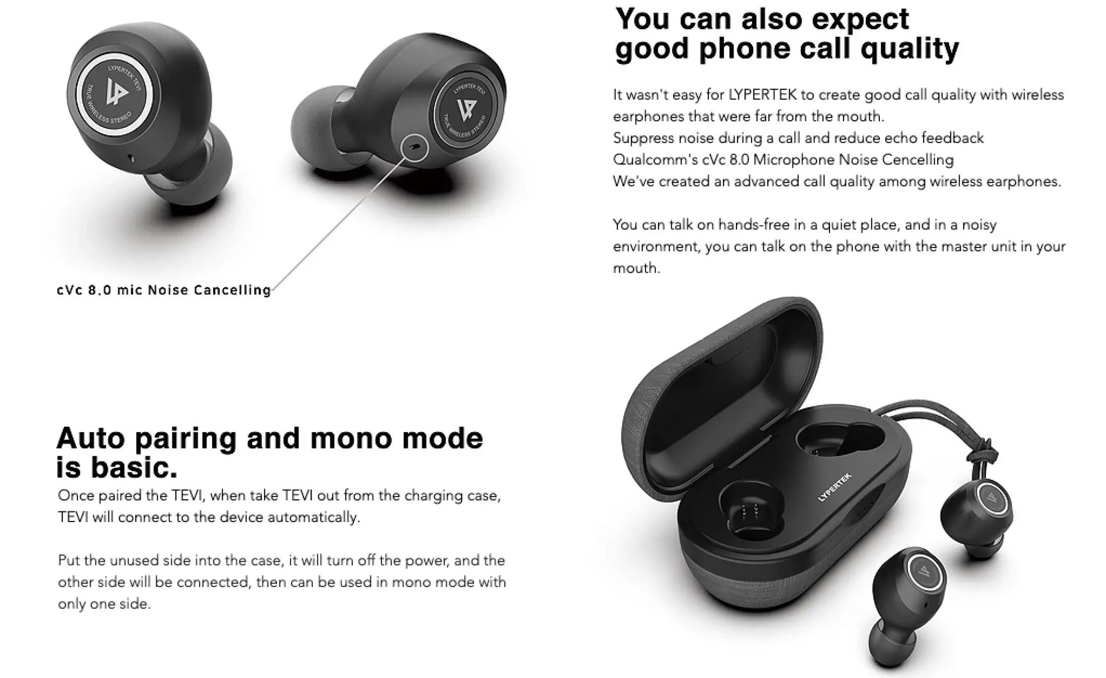 lypertek tevi noise cancelling