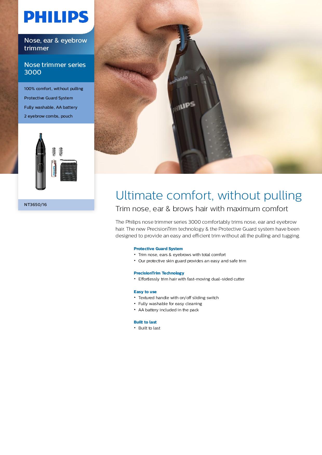 philips series 3000 nose ear and eyebrow trimmer