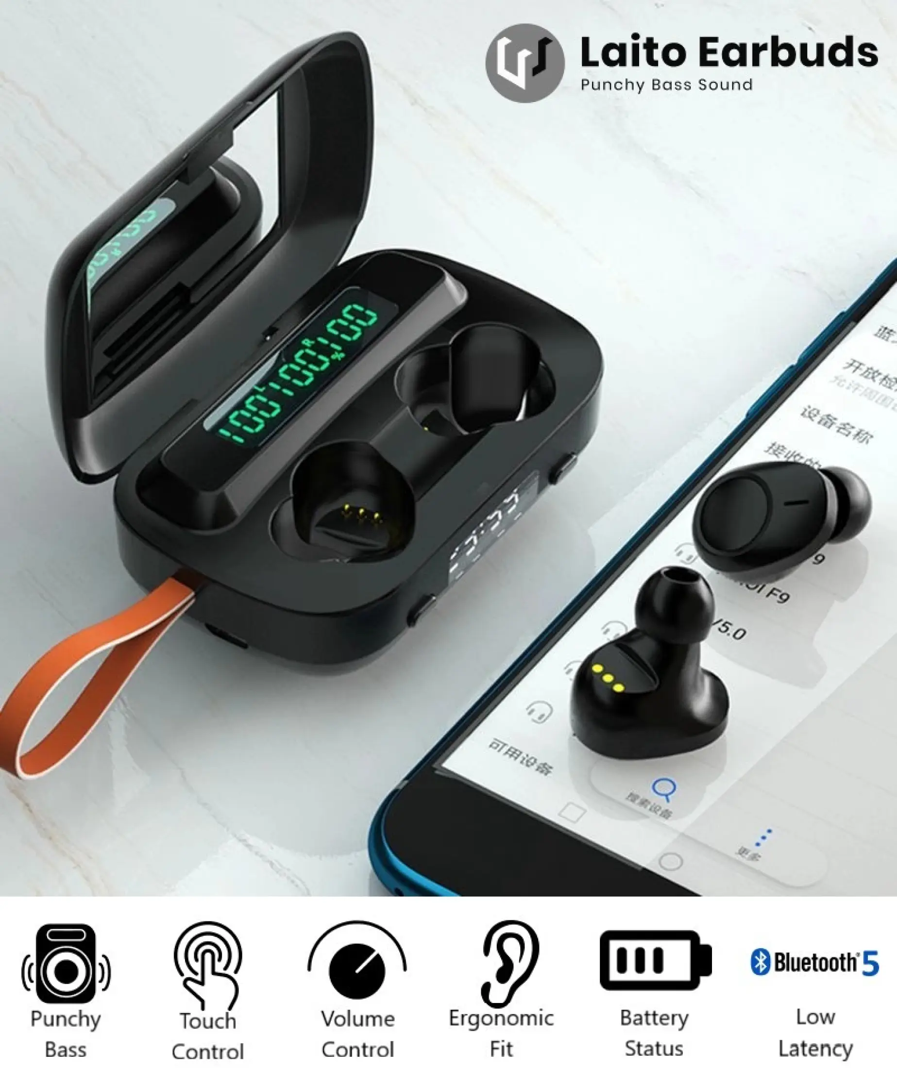 wireless earbuds with low latency