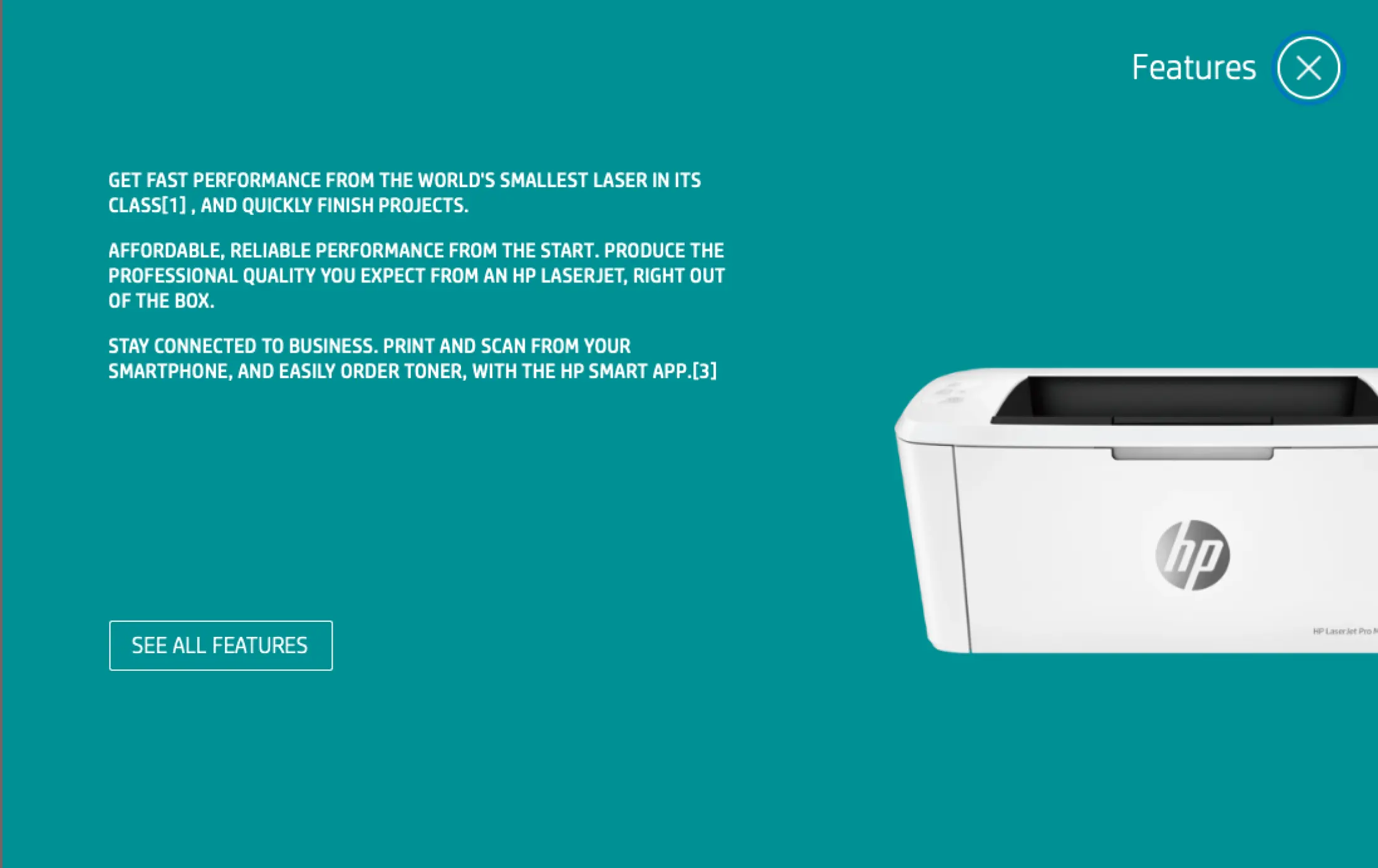 hp laserjet pro m15w printer specs