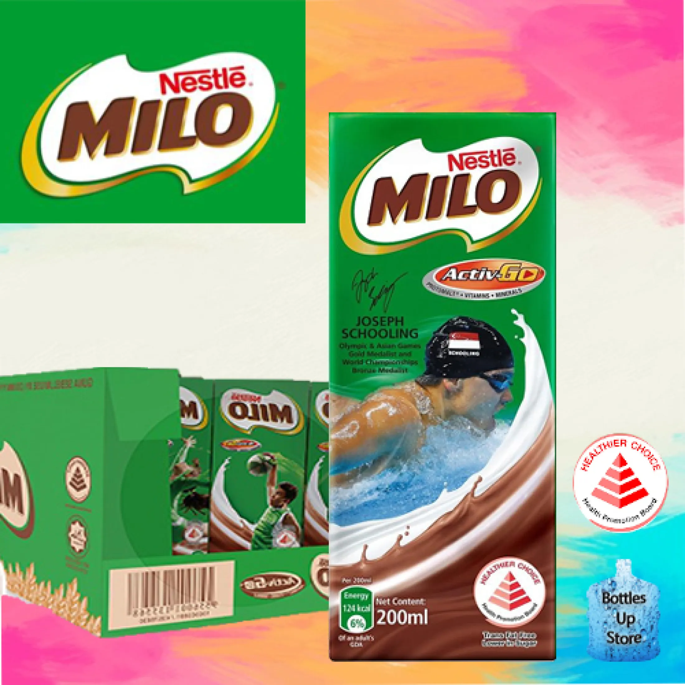 Nestle Milo Uht Chocolate Malt Packet Drink 24 Packs X 200ml Lazada Singapore