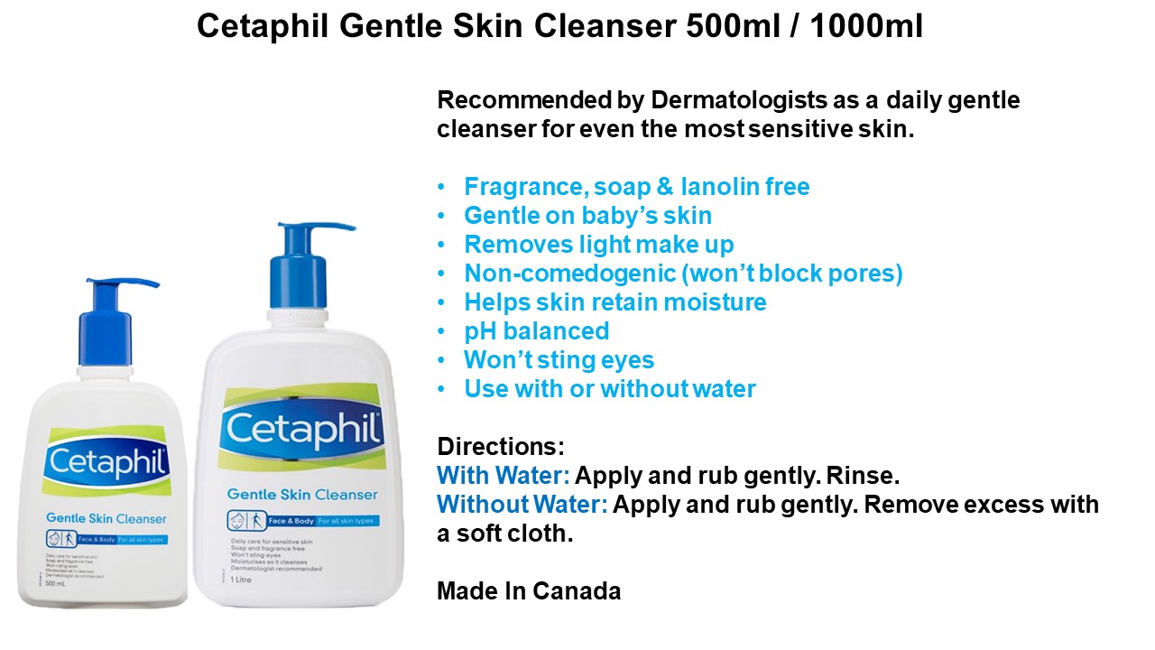 using cetaphil without water