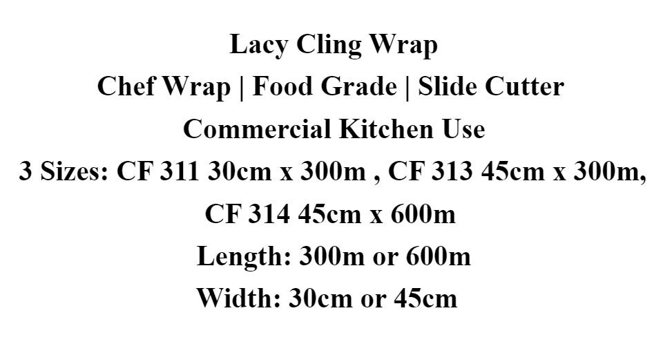 Lacy Cling Film 314 with Slide Cutter