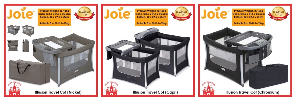 Joie illusion travel outlet cot review