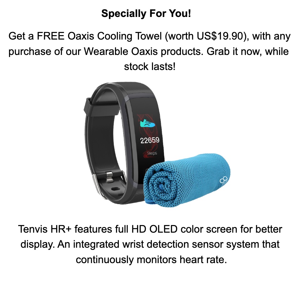 oaxis tenvis heart rate tracker