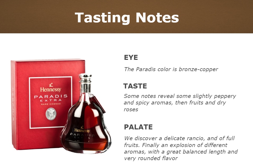 Hennessy Paradis Extra Cognac 700ml Alcohol 40% X.O. Cognac French