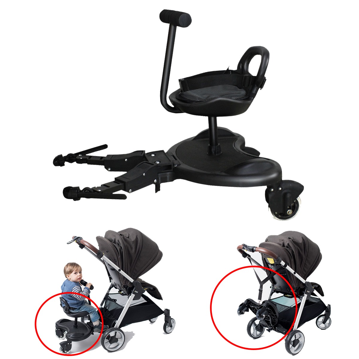Carrello универсальная подножка на коляску для второго ребенка Kiddy Board
