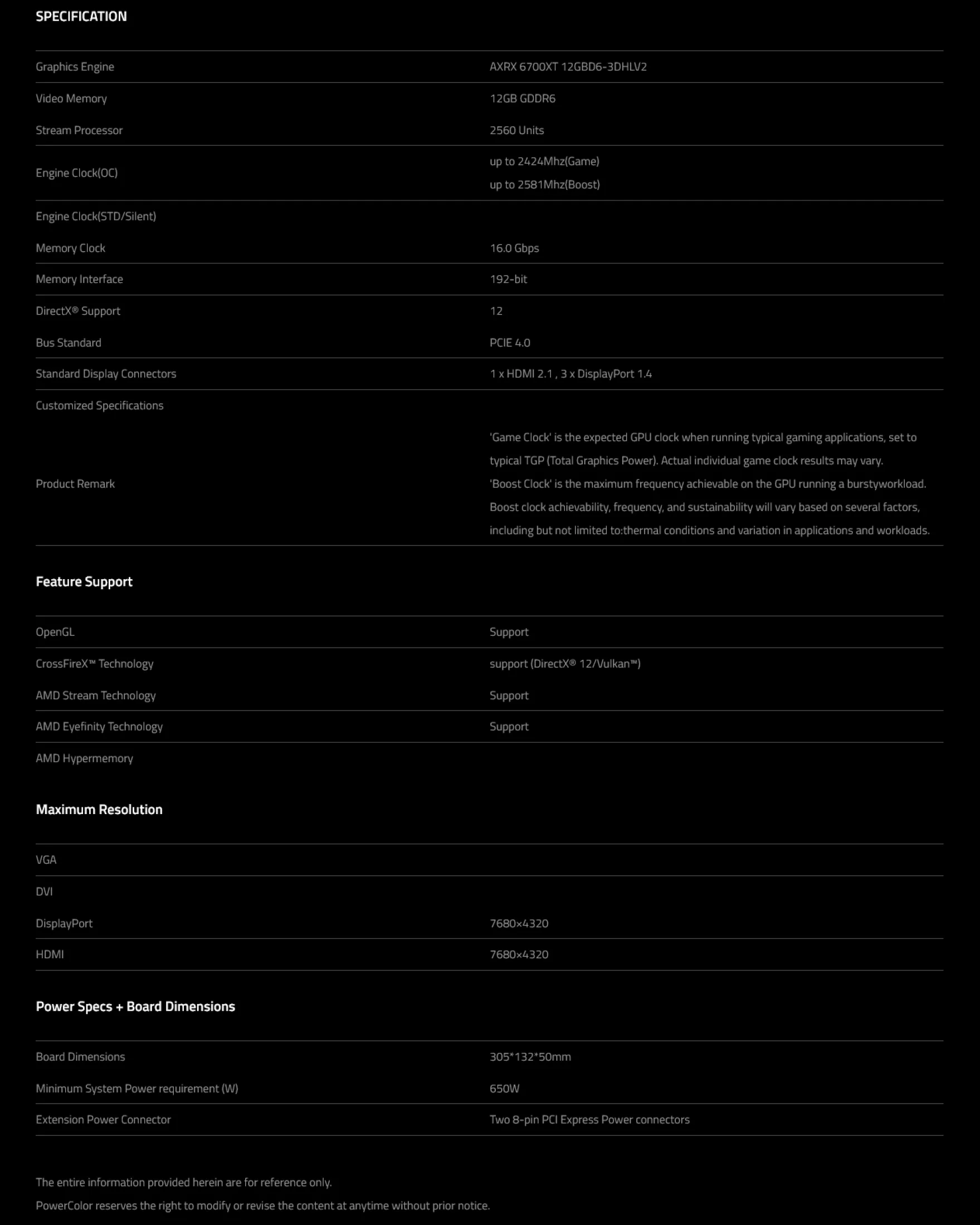 Powercolor Hellhound Spectral White Amd Radeon Rx 6700 Xt 12gb Gddr6 Axrx 6700xt 12gbd6 3dhlv2 Brought To You By Global Cybermind Lazada Singapore