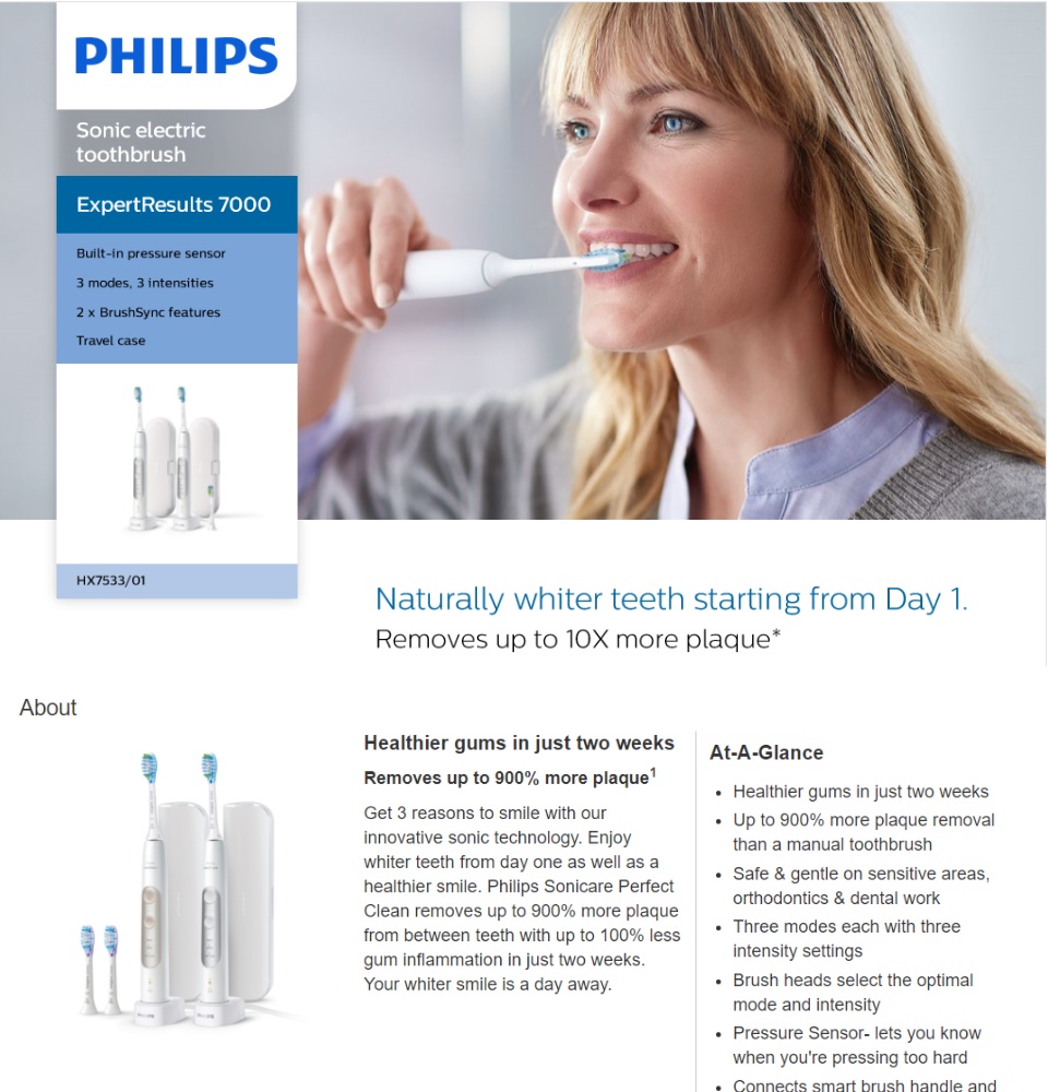 philips sonicare perfectclean
