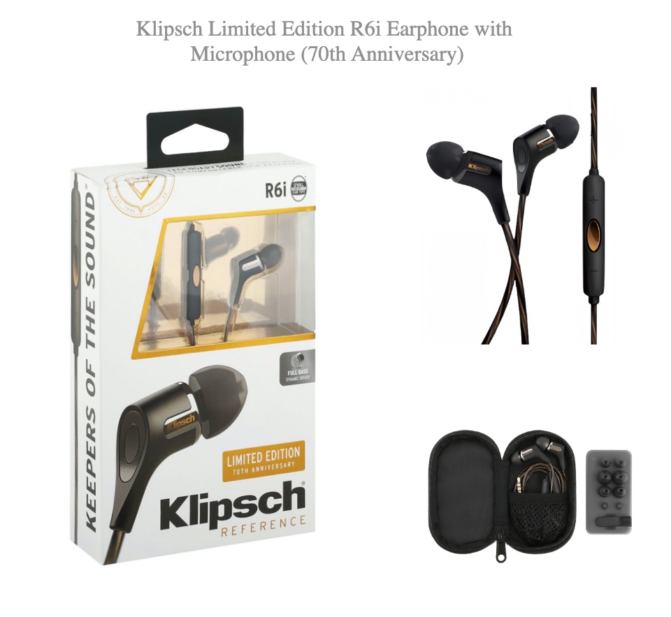 Klipsch Limited Edition R6i Earphone with Microphone (70th