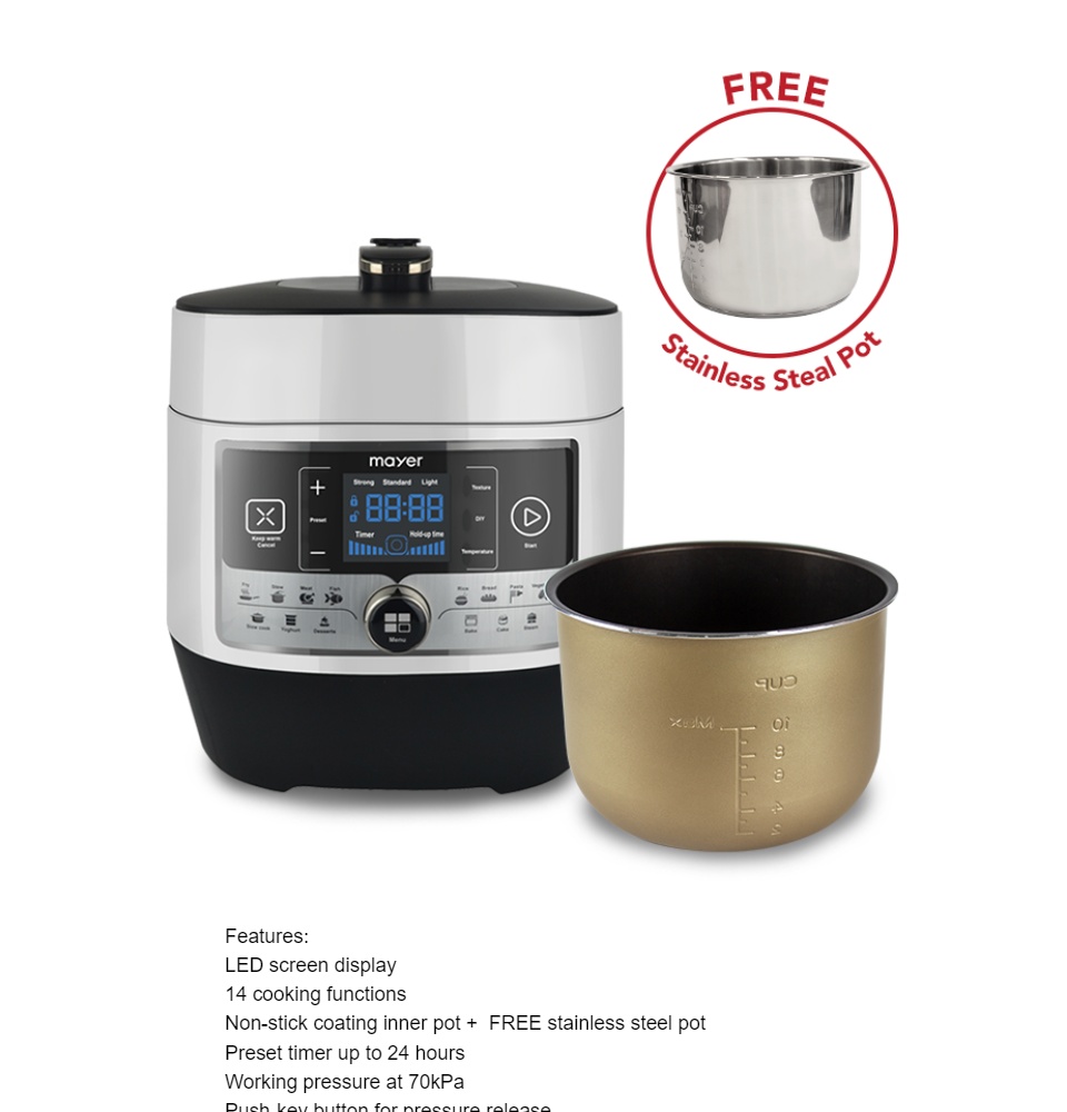 Mayer multi functional cooker hot sale