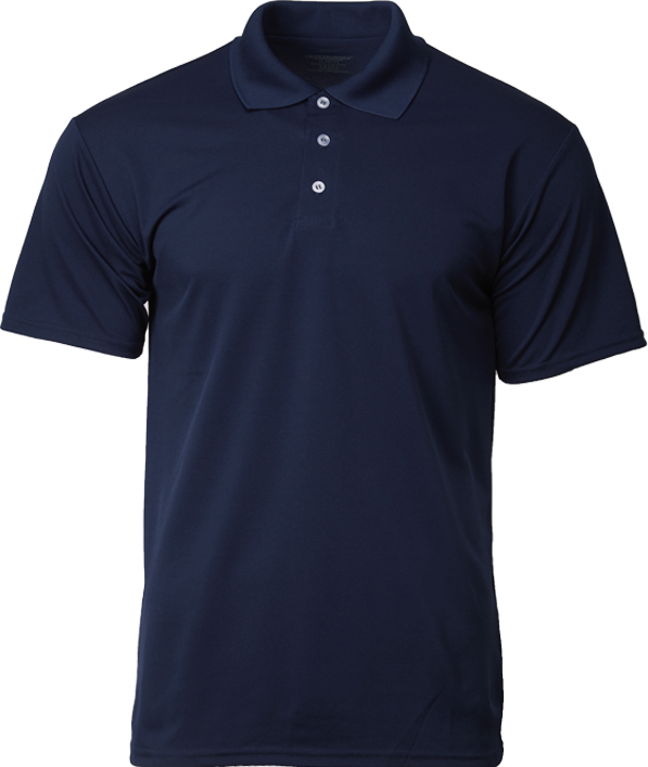 navy blue dri fit polo