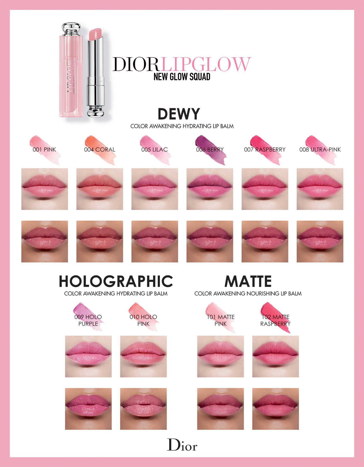 dior lip glow 009 holo purple