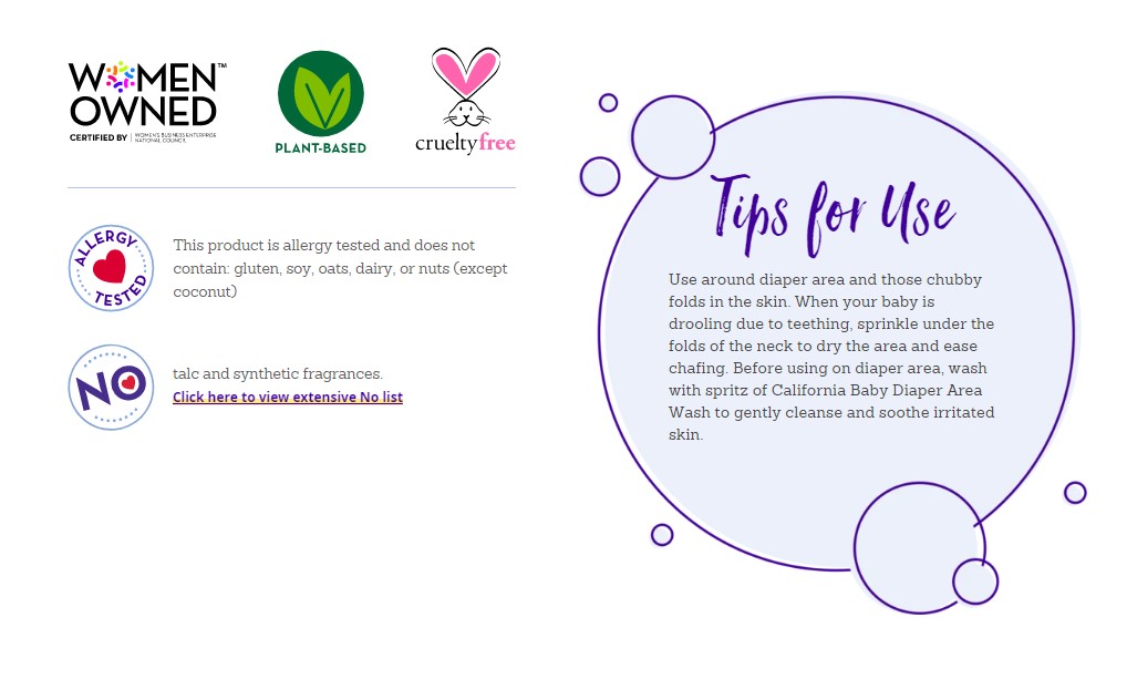 California Baby Calming Organic Powder 2.5oz (Exp Sep 2023) -Baby Product 92a8b03743c296353812aeb1075a4f60