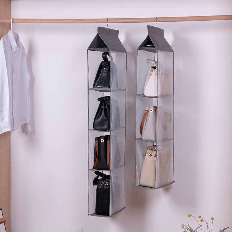 2 Sets For 10 Off Detachable Hanging Closet Organizer Clothes Storage Bags Shoes 4 Shelf Handbag Collection Holder Now