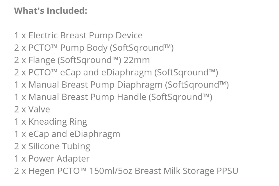 Hegen PCTO™ Double Electric Breast Pump (SoftSqround