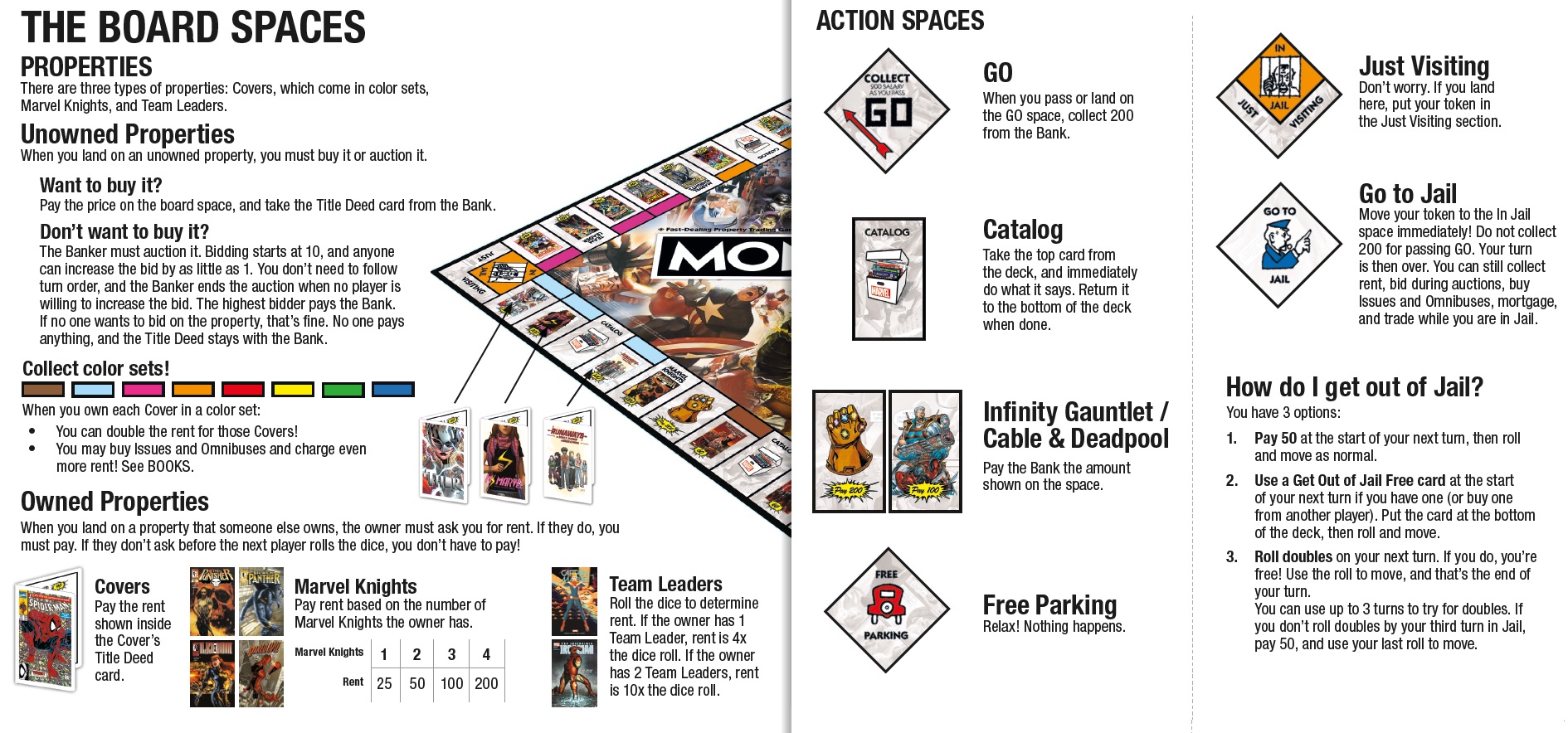 marvel monopoly 80 years pieces