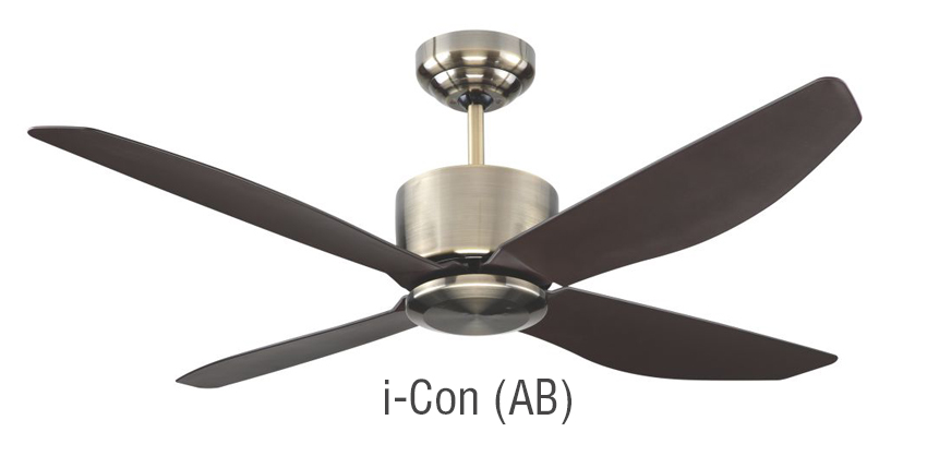 Fanco I Con 40 Inch Ceiling Fan With Remote 3 Tone Led Light And