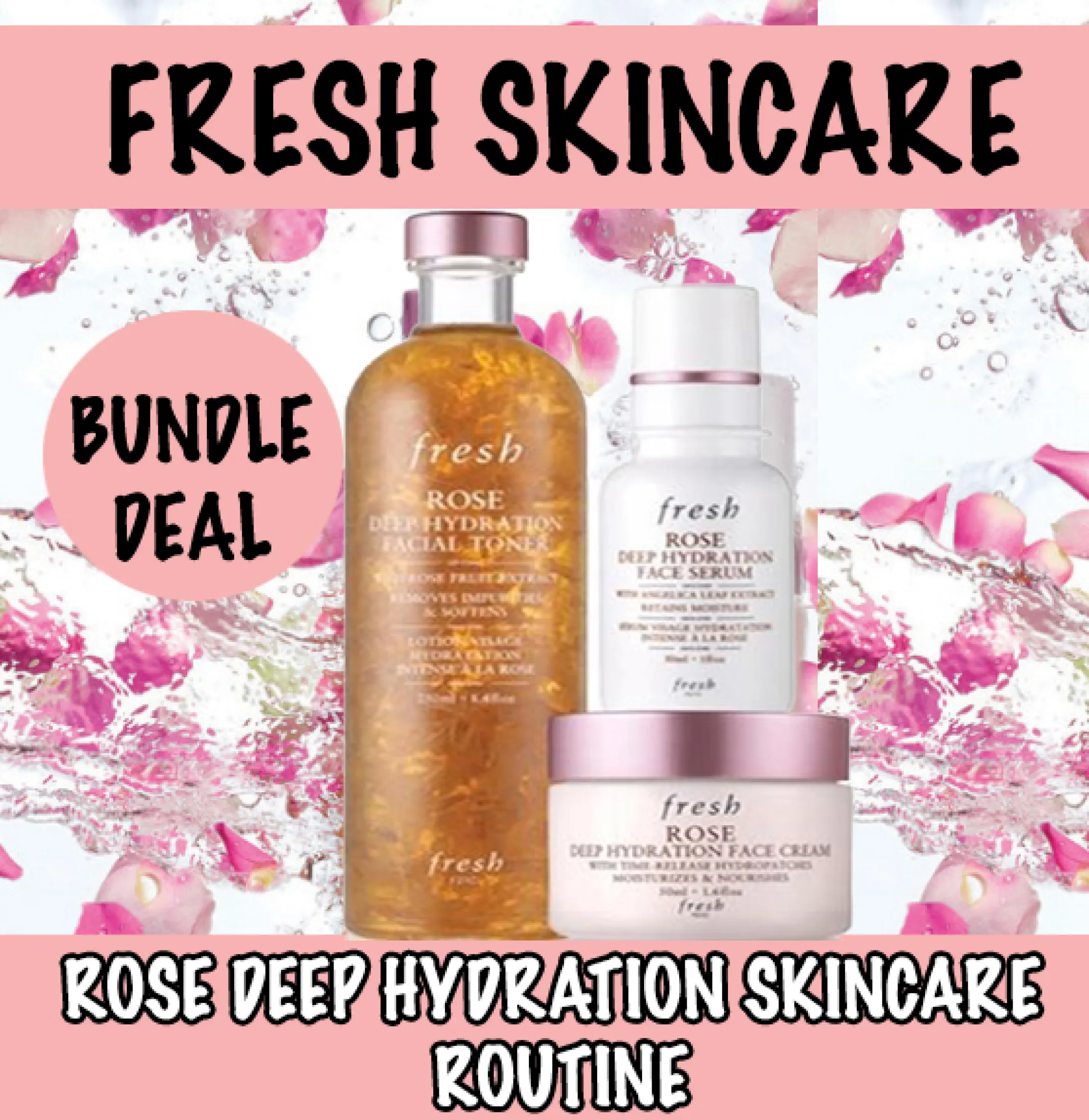 rose skincare set