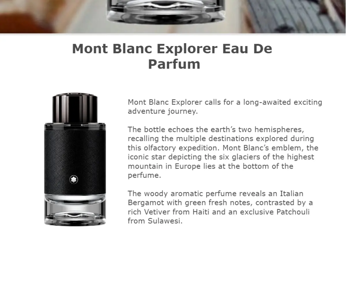 Mont Blanc Explorer Edp 100ml Order Yours Now Agiza Online