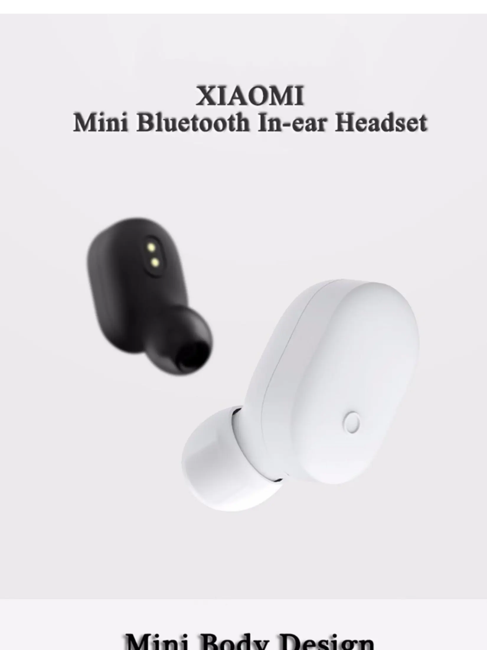 xiaomi mi bluetooth earphones mini black