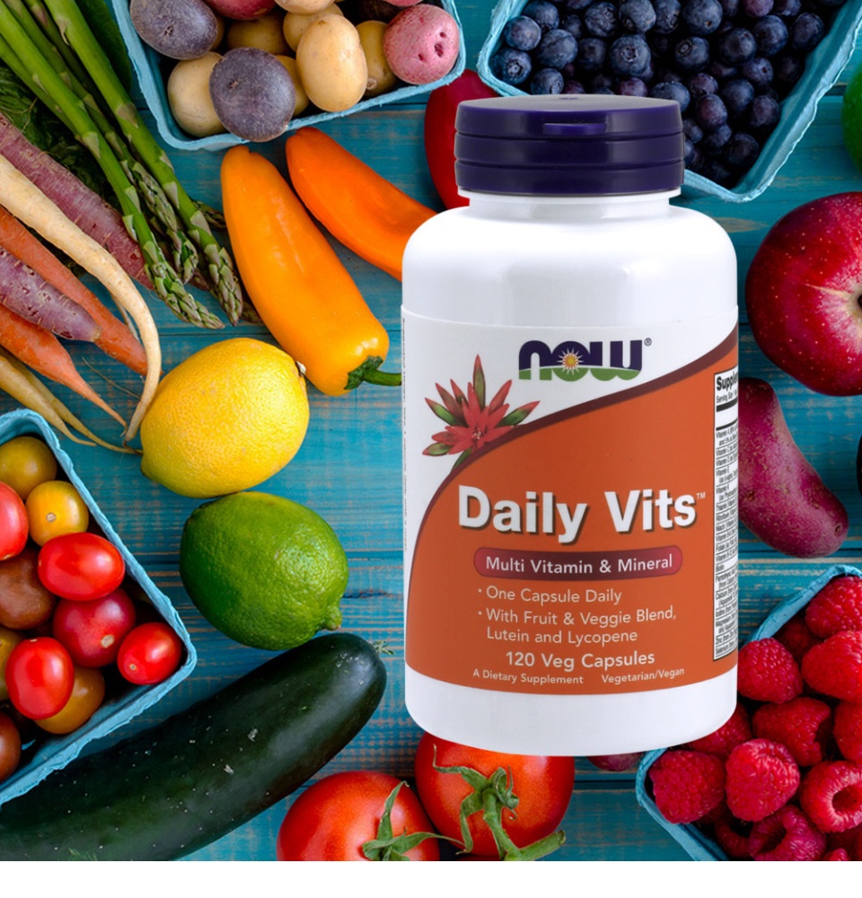 Now Foods, Daily Vits, 120 Veg Capsules - $29.90 I BLOOM CONCEPT