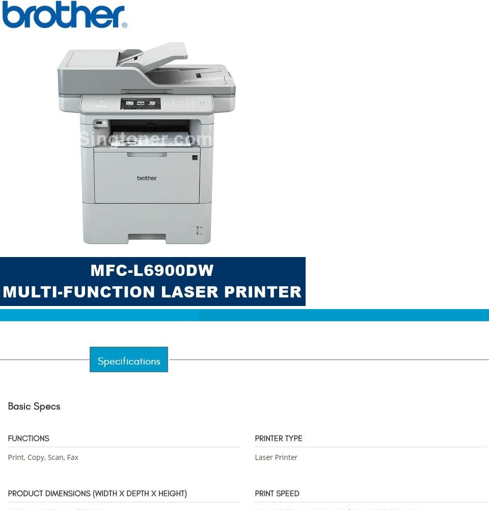 Comprar Impresora Brother Mono Láser MFC-L6900DW