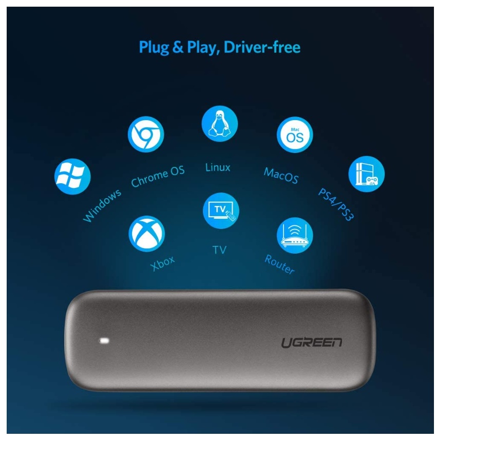Ugreen M.2 SSD Enclosure NVMe / SATA NGFF Protocol 3 <article class="lzd-article" style="white-space: break-spaces;"> <p style="line-height: 1.7; text-align: left; text-indent: 0; margin-left: 0; margin-top: 0; margin-bottom: 0;">⚠️Choose the model carefully.⚠️</p> SATA NGFF Model: Supports B+M/B-Key 2280/2260/2242/2230 size Support up to 2TB Cable: Type C to Type A <p style="line-height: 1.7; text-align: left; text-indent: 0; margin-left: 0; margin-top: 0; margin-bottom: 0;">NVMe PCIe Model:</p> Support M-Key M&B-Key 2230/2242/2260/2280 size Support up to 8TB Cable: Type C to Type C </article>