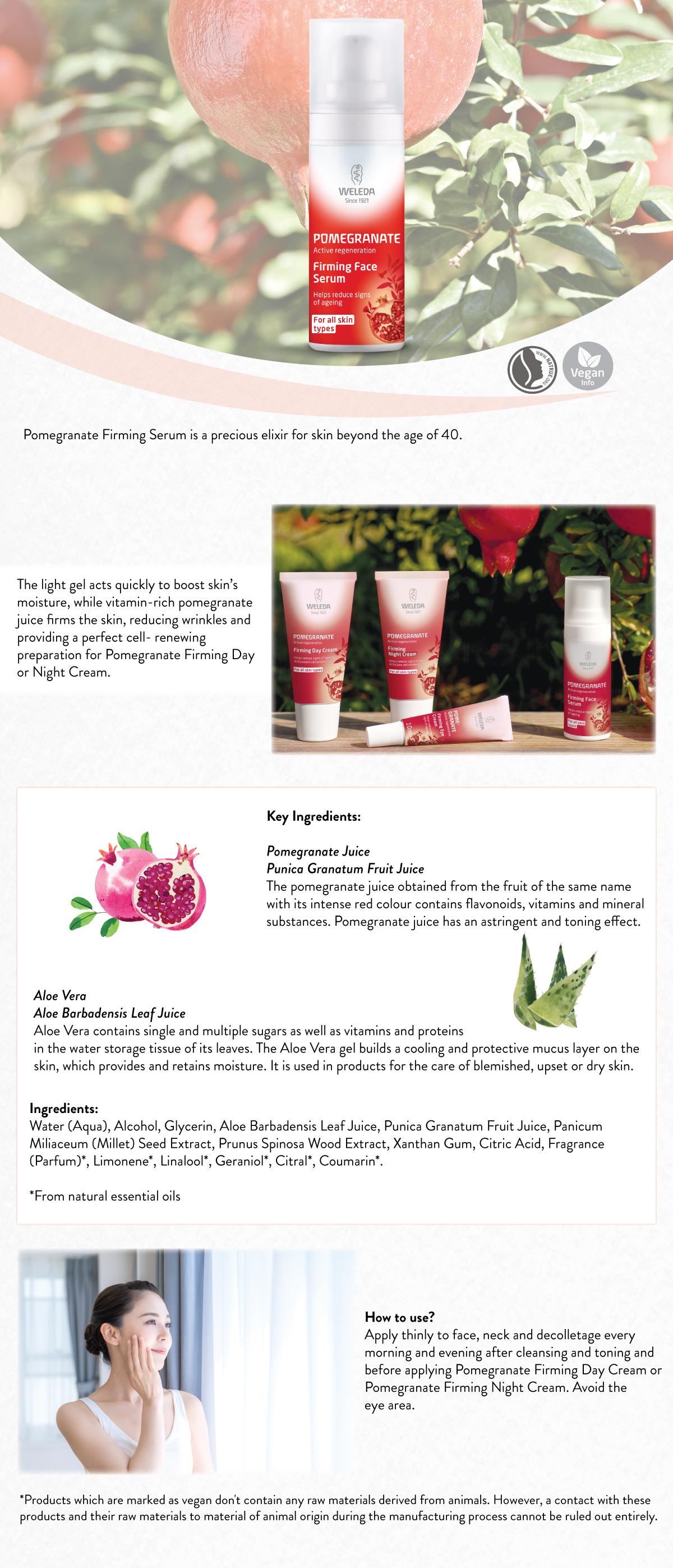 weleda pomegranate firming face serum