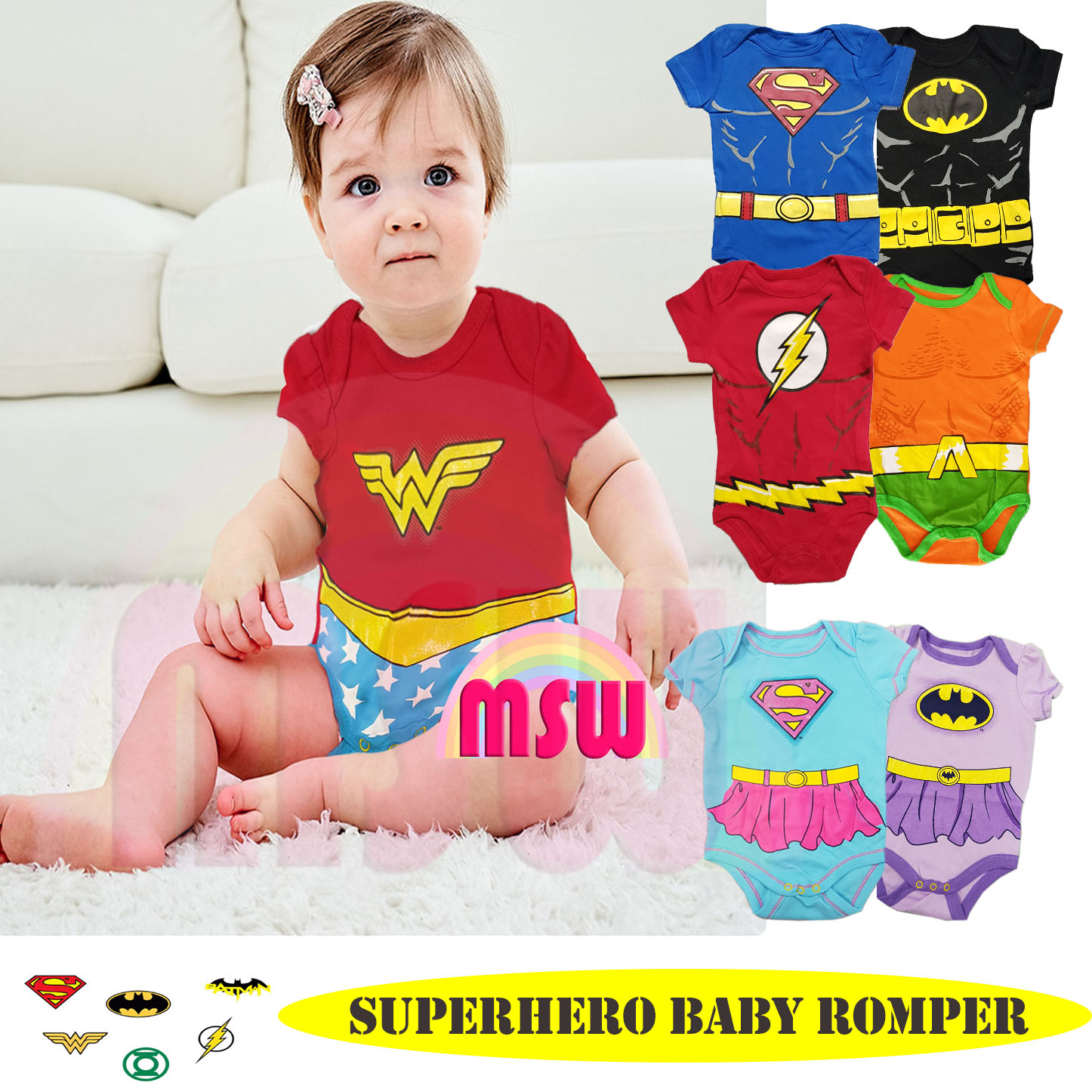 wonder woman baby clothes