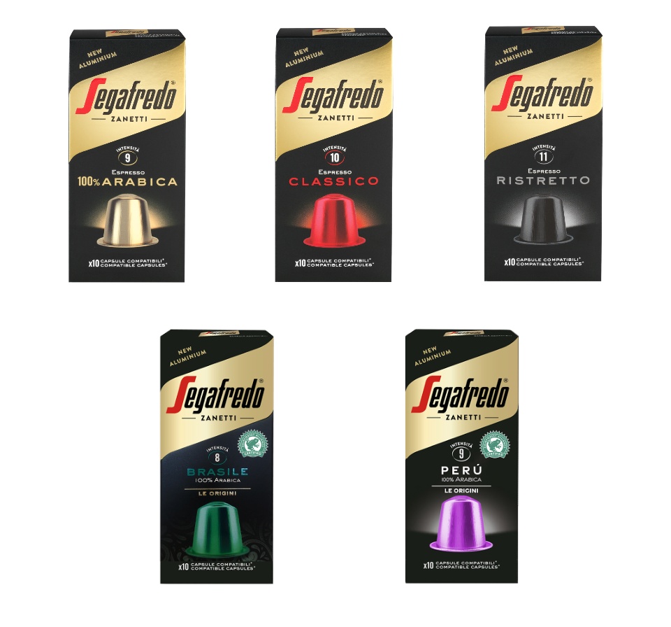 Segafredo 100% Arabica - Capsules en aluminium