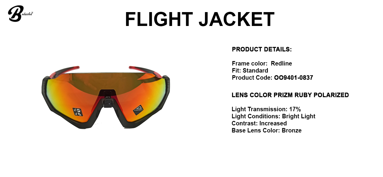 flight jacket prizm ruby polarized