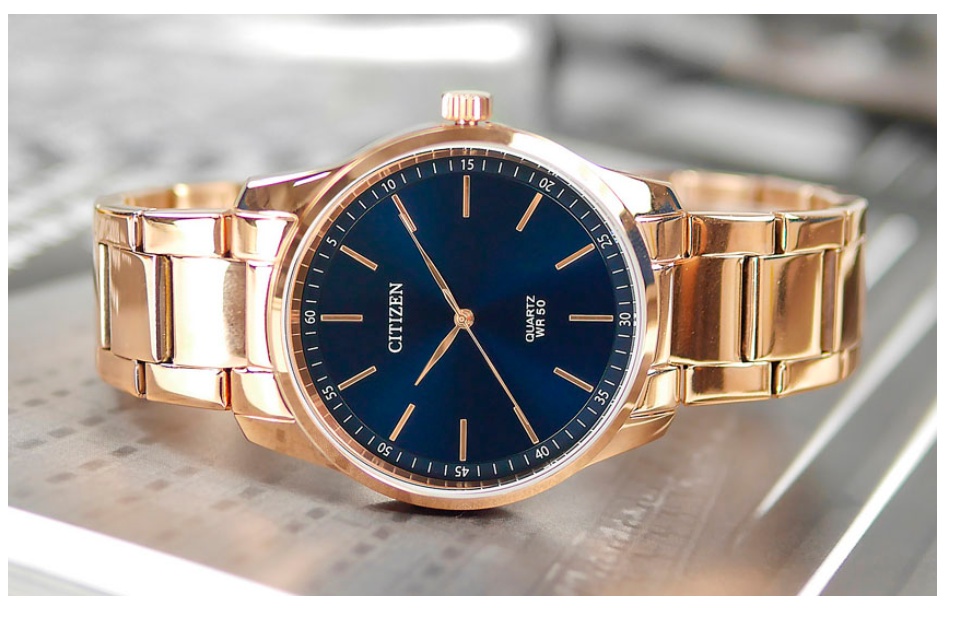 Citizen BH5003-51L Blue Analog Rose Gold Stainless Steel Quartz