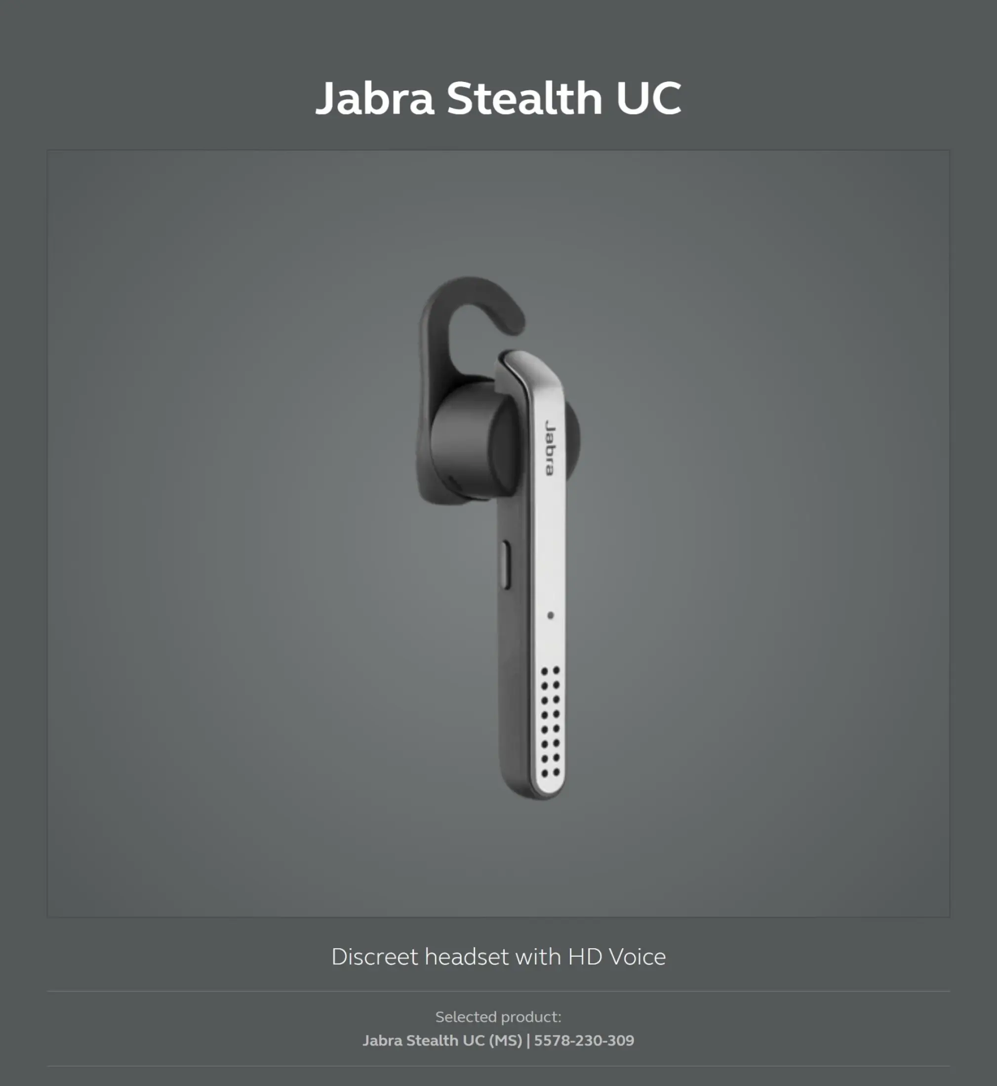 jabra stealth specs
