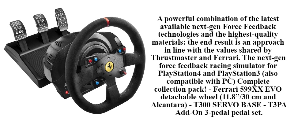 Thrustmaster T300 Ferrari Integral RW Alcantara Edition (PS5,PS4