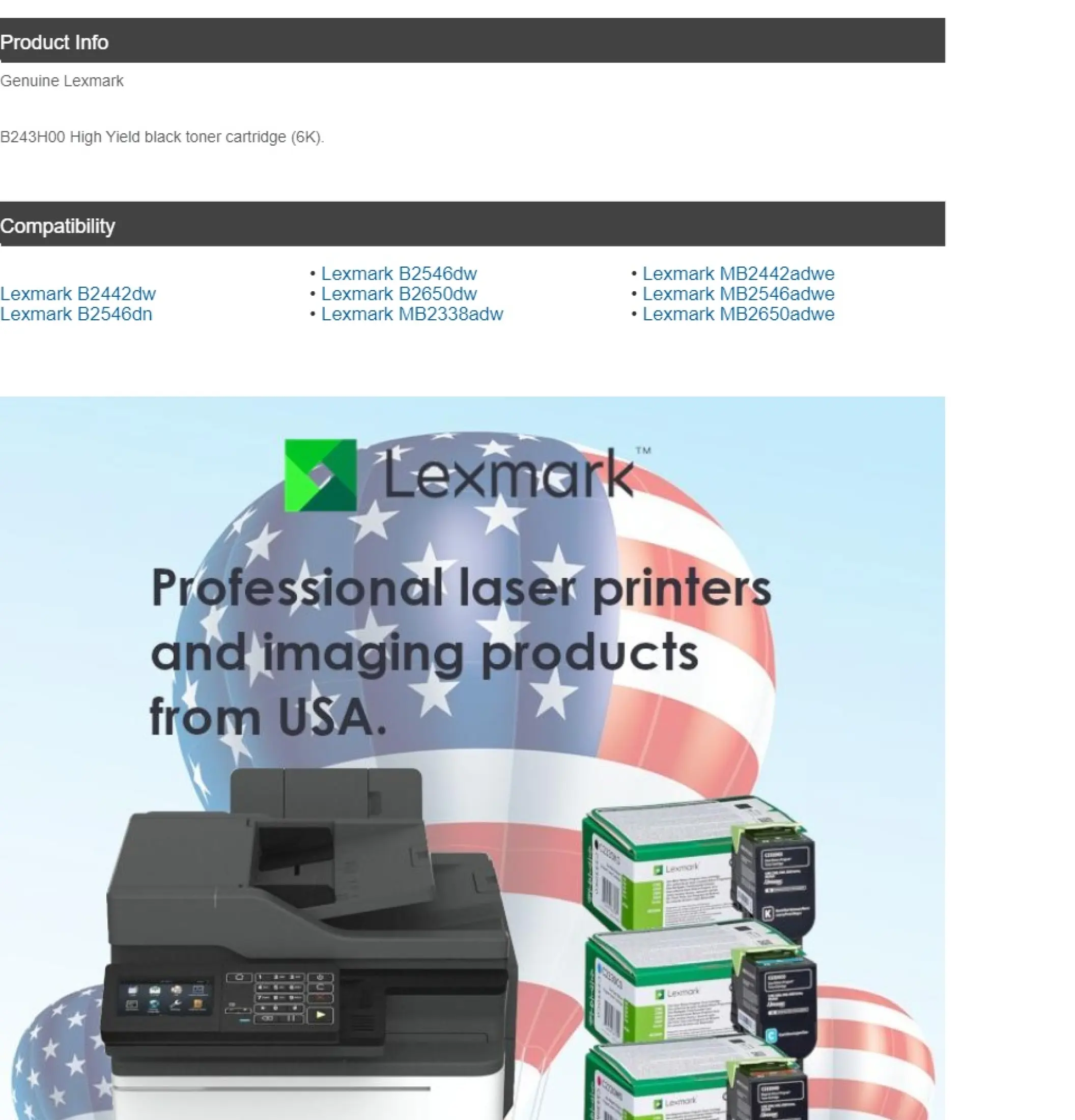 lexmark b2546