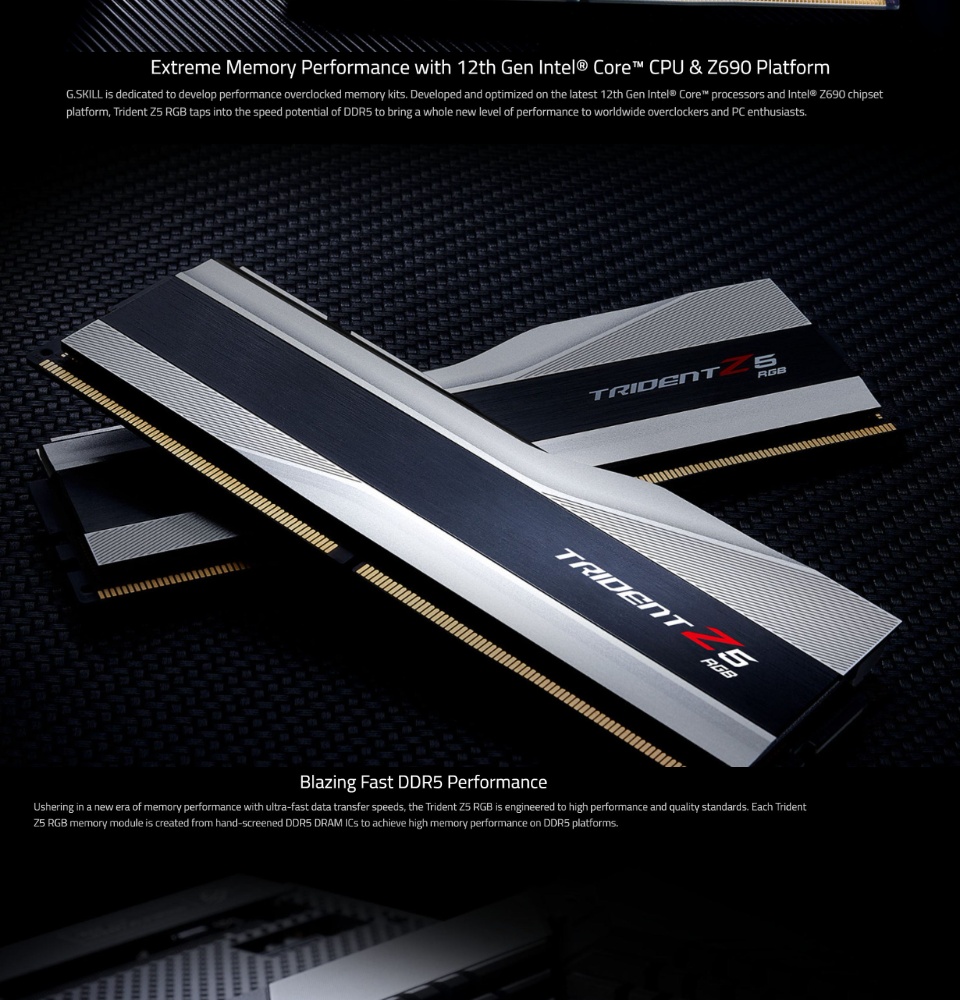 G.SKILL GSKILL TRIDENT Z5 RGB DDR5 32GB | 5600 / 6000 / 6400