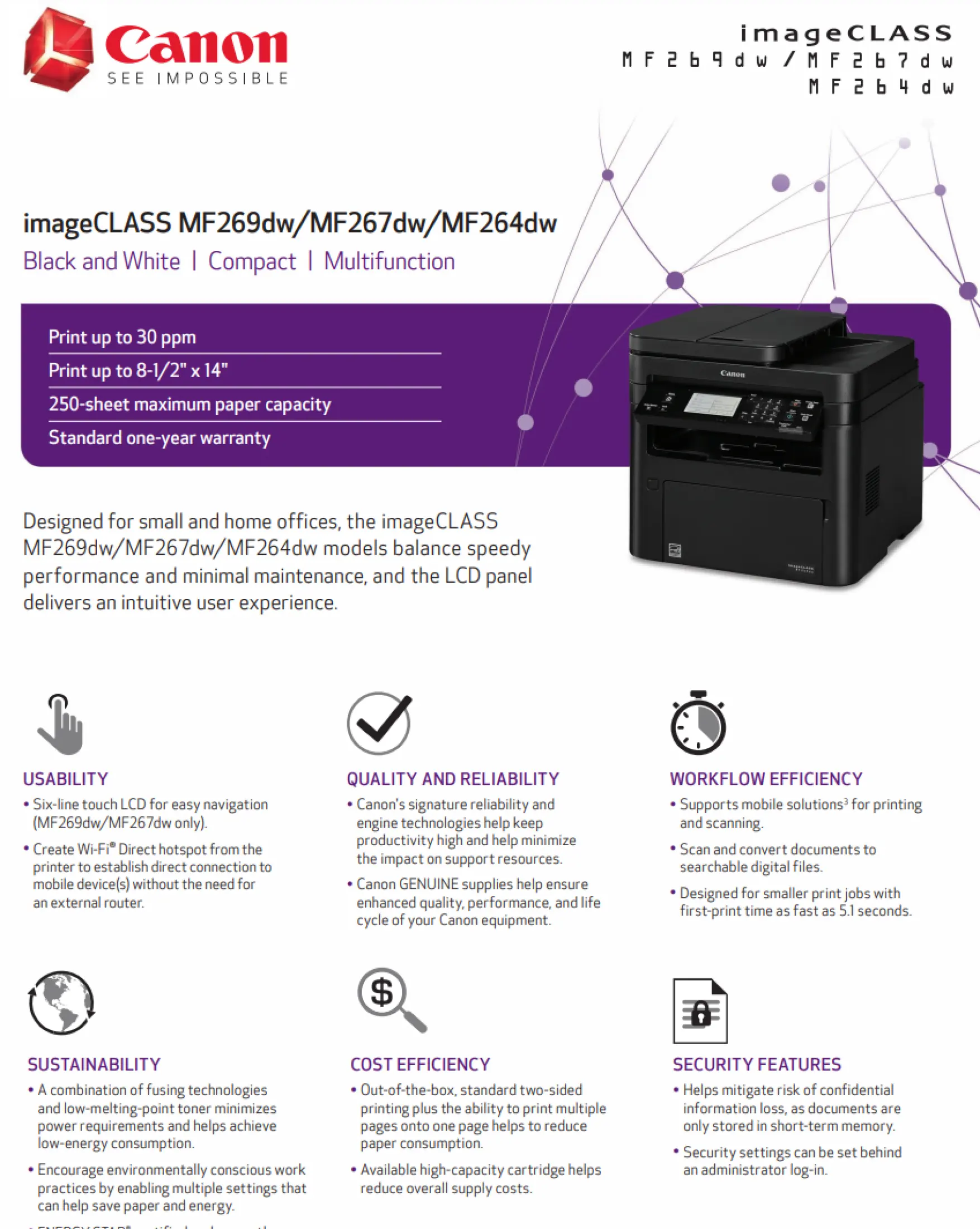 imageclass mf267dw toner