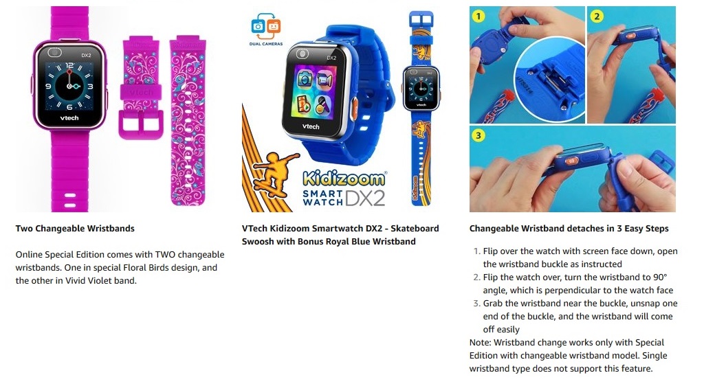 vtech kidizoom smartwatch dx2 special edition floral birds
