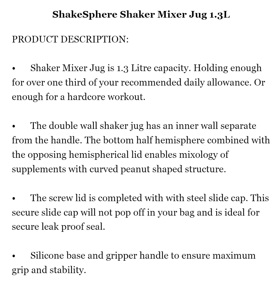 ShakeSphere Mixer Jug 1.3L / Fluorescent Yellow
