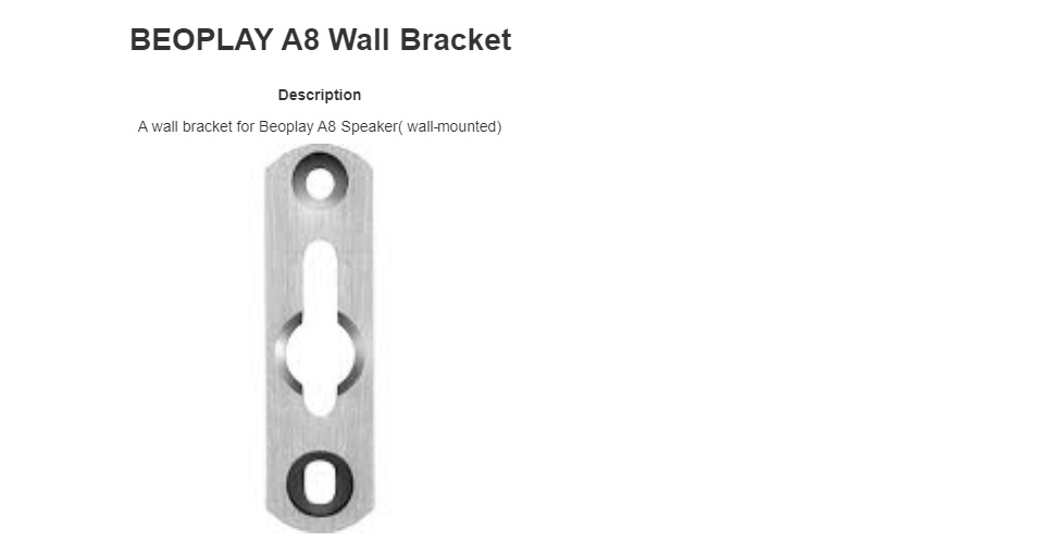 beoplay a8 wall mount