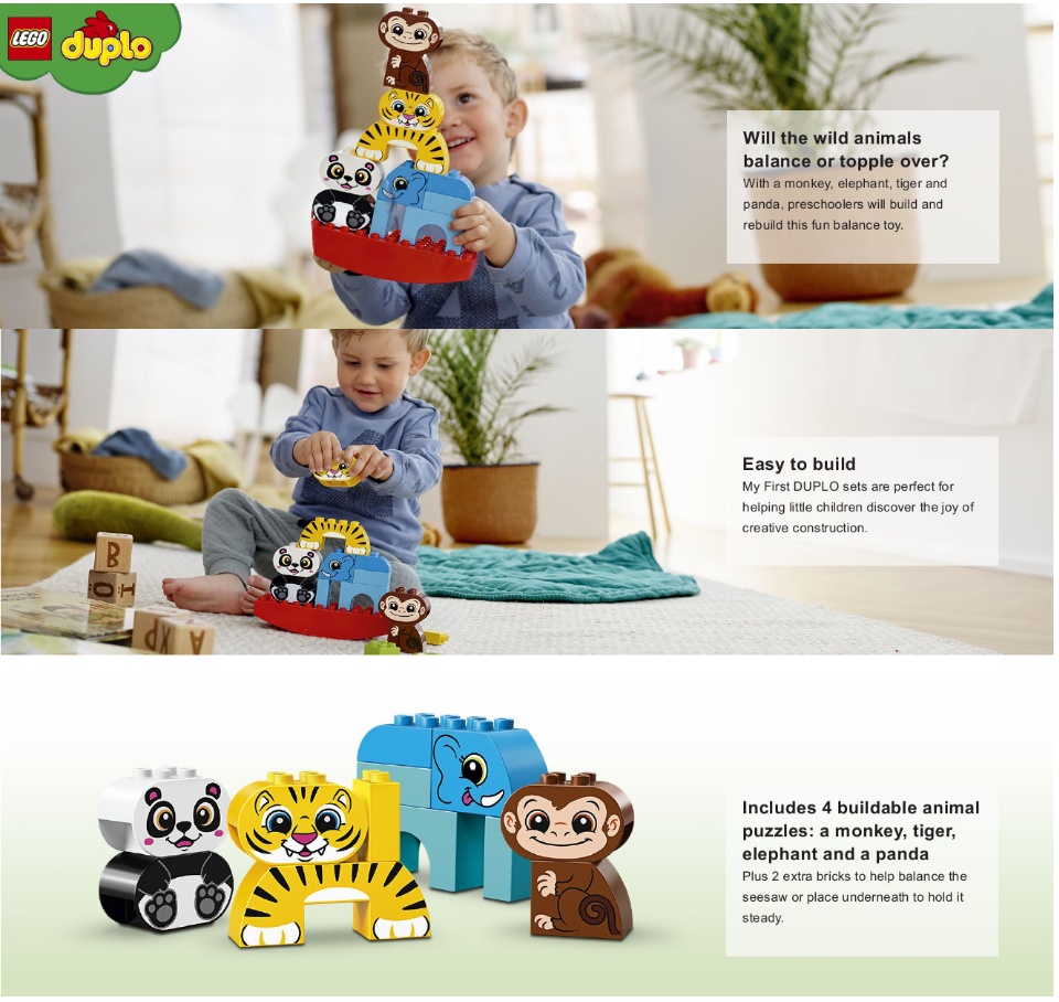 lego duplo my first balancing animals