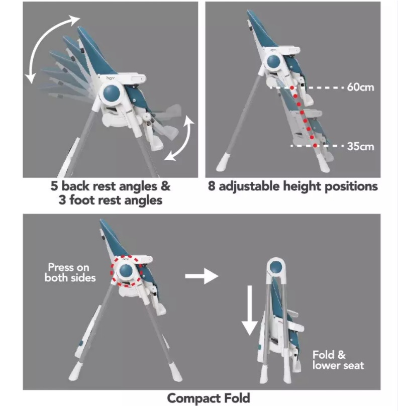 bonbijou regan high chair