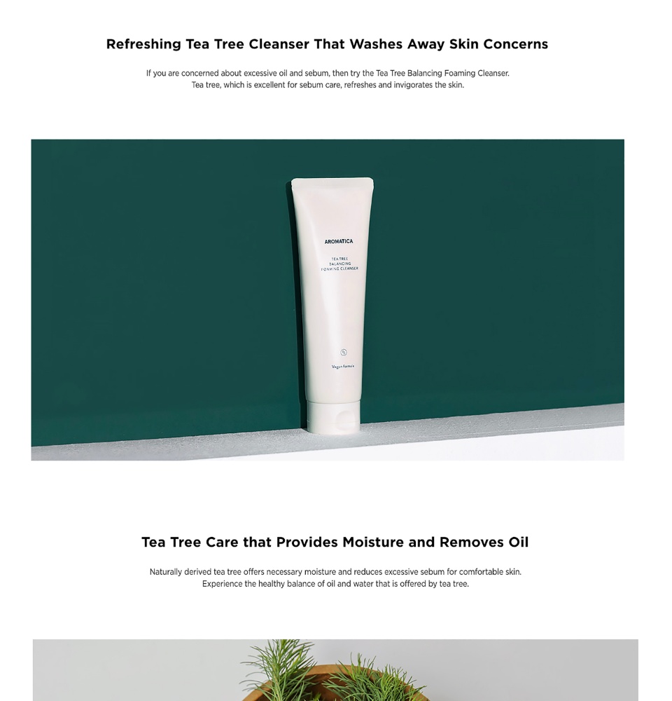 tea tree balancing foaming cleanser