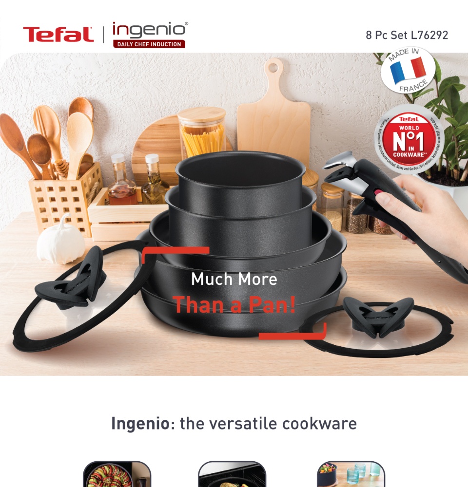 Tefal Ingenio Daily Chef 8pc Set Reviews