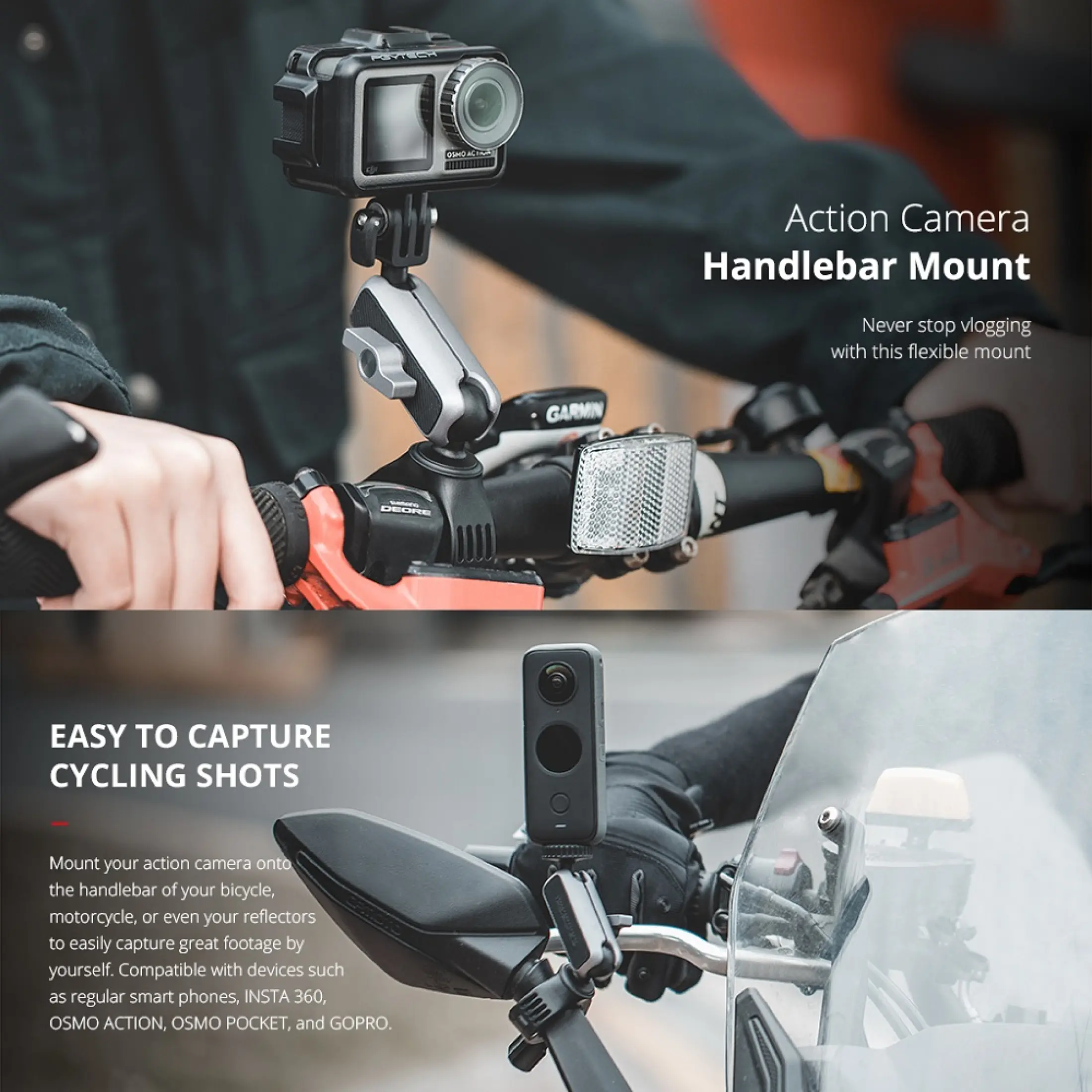 gopro motorcycle handlebar mount