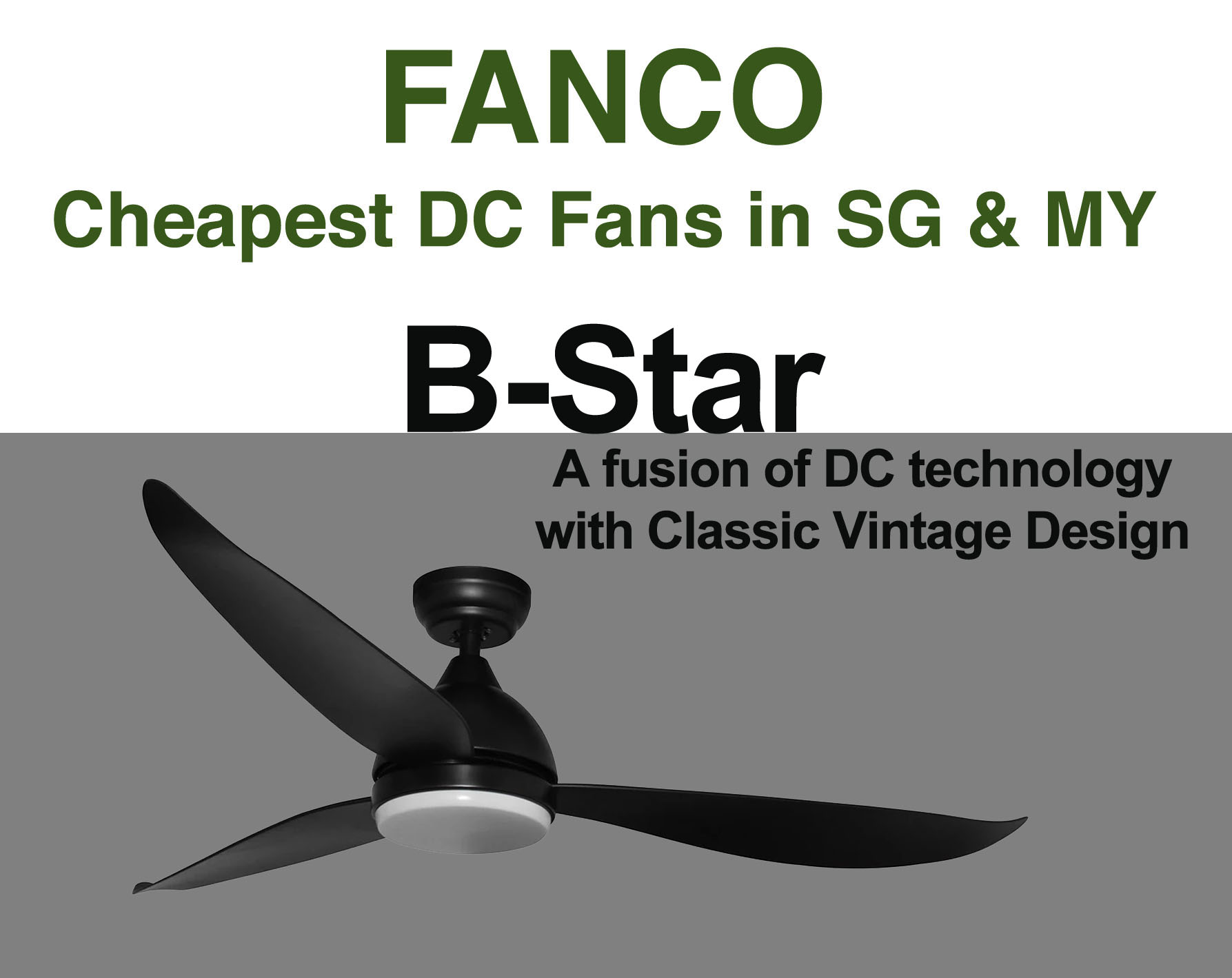 Retro Vintage Classic Fanco B Star 36 46 52 Dc Motor Ceiling Fan With Led Light Remote Control B Star